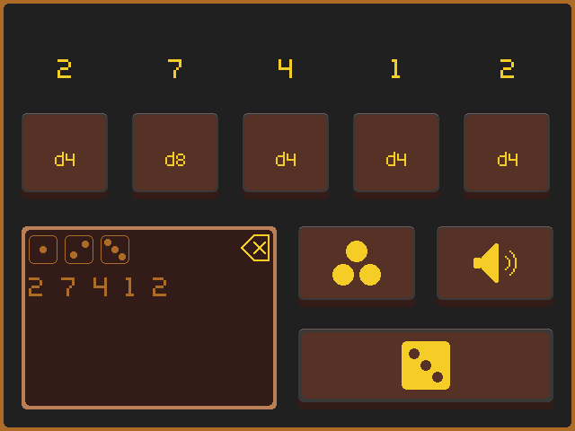 A screenshot of the RNGremlin UI with the Rust Gold theme
